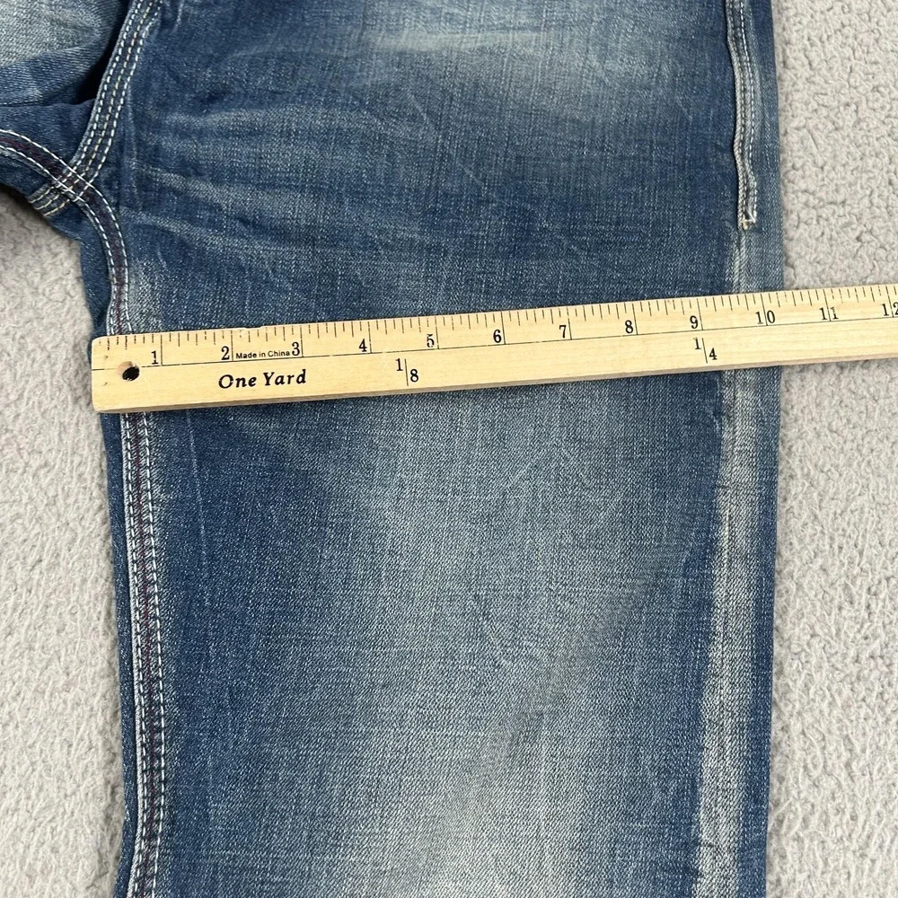 Jetlag Jeans Mens 32 Blue‎ Medium Wash Skinny Stretch Distressed Denim Jeans